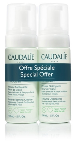 CAUDALIE VINOCLEAN INSTANT FOAMING CLEANSER DUO 300ML